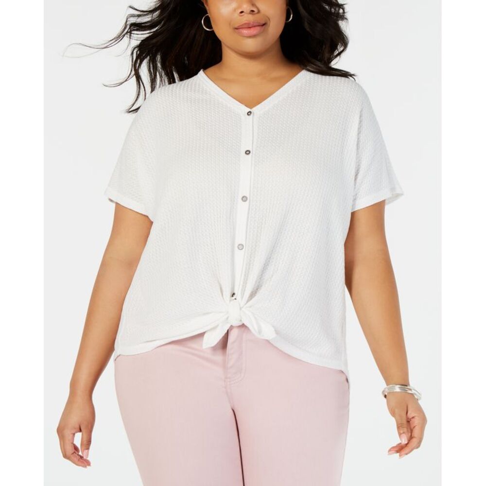 Style & Co Plus Size Button Up Top